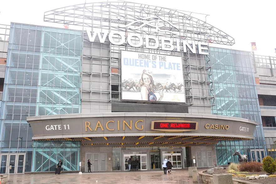 Gate 11 entrance of the Woodbine casino building